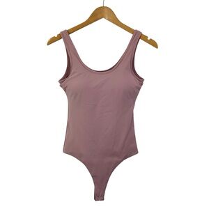 KLASSY NETWORK Pink Sleeveless Bodysuit Tank Top Bodysuit Size Large S55